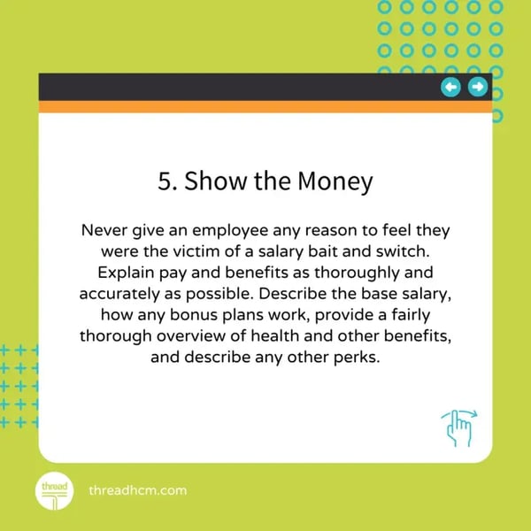 5. Show the Money