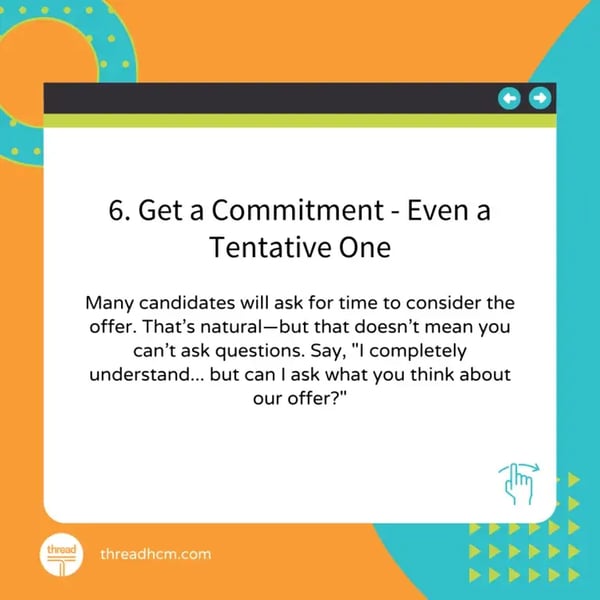 6. Get a Commitment