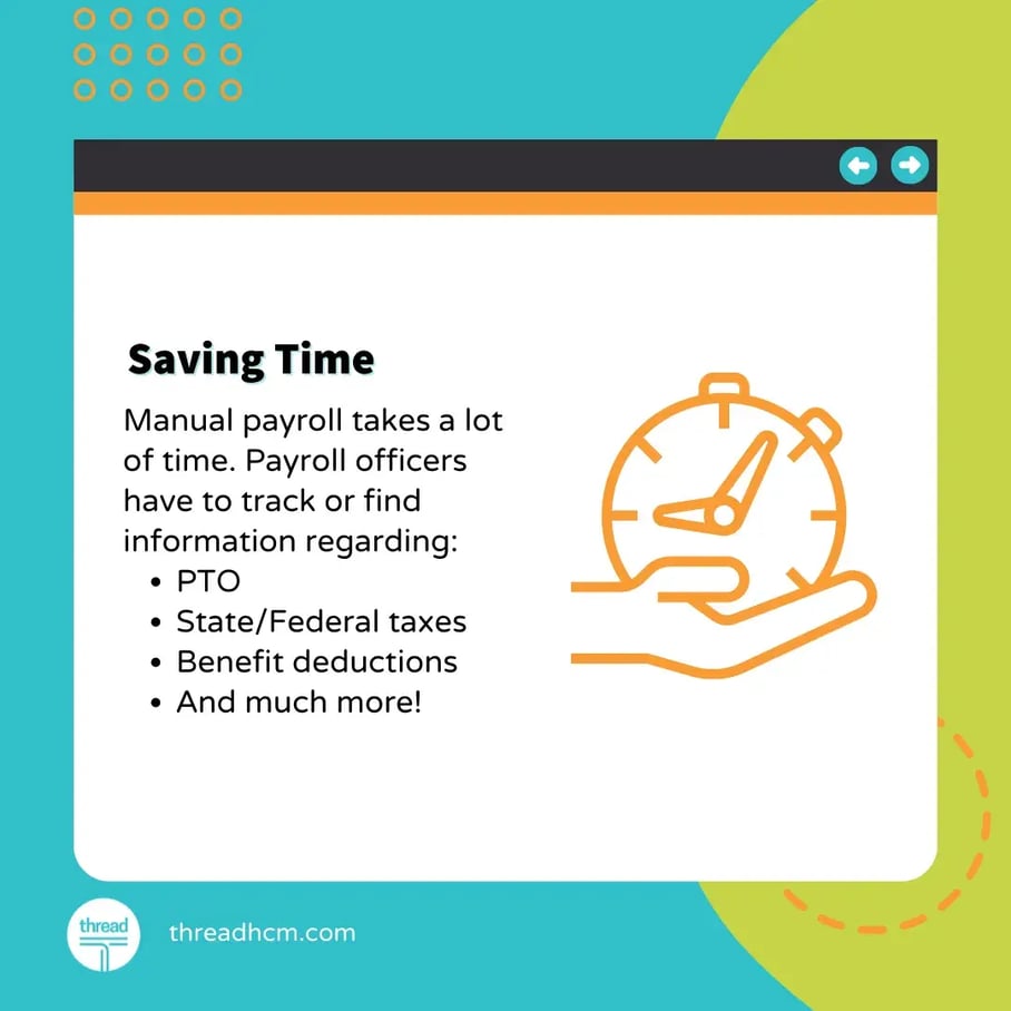 Benefits of outsourcing payroll - Saving time