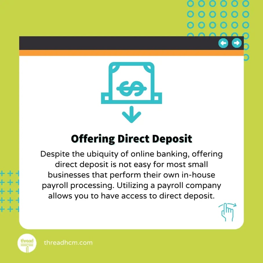 Benefits of outsourcing payroll - Offering direct support