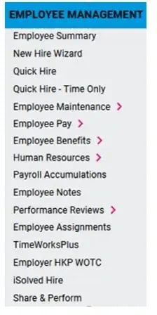 Old employee management - iSolved