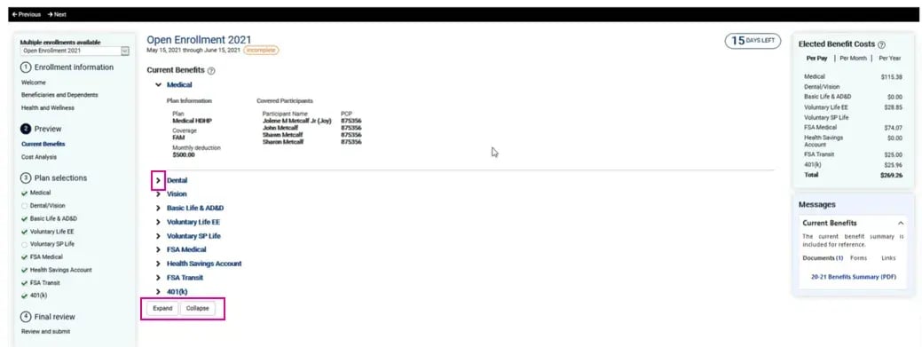isolved current elections screen